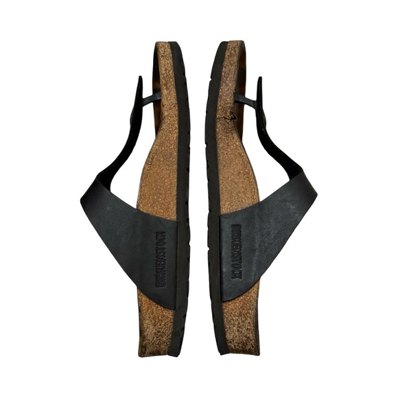 Birkenstock Gizeh Black Leather Thong Sandals EU 40 US Woman’s 9 - 9.5 - Picture 8 of 11